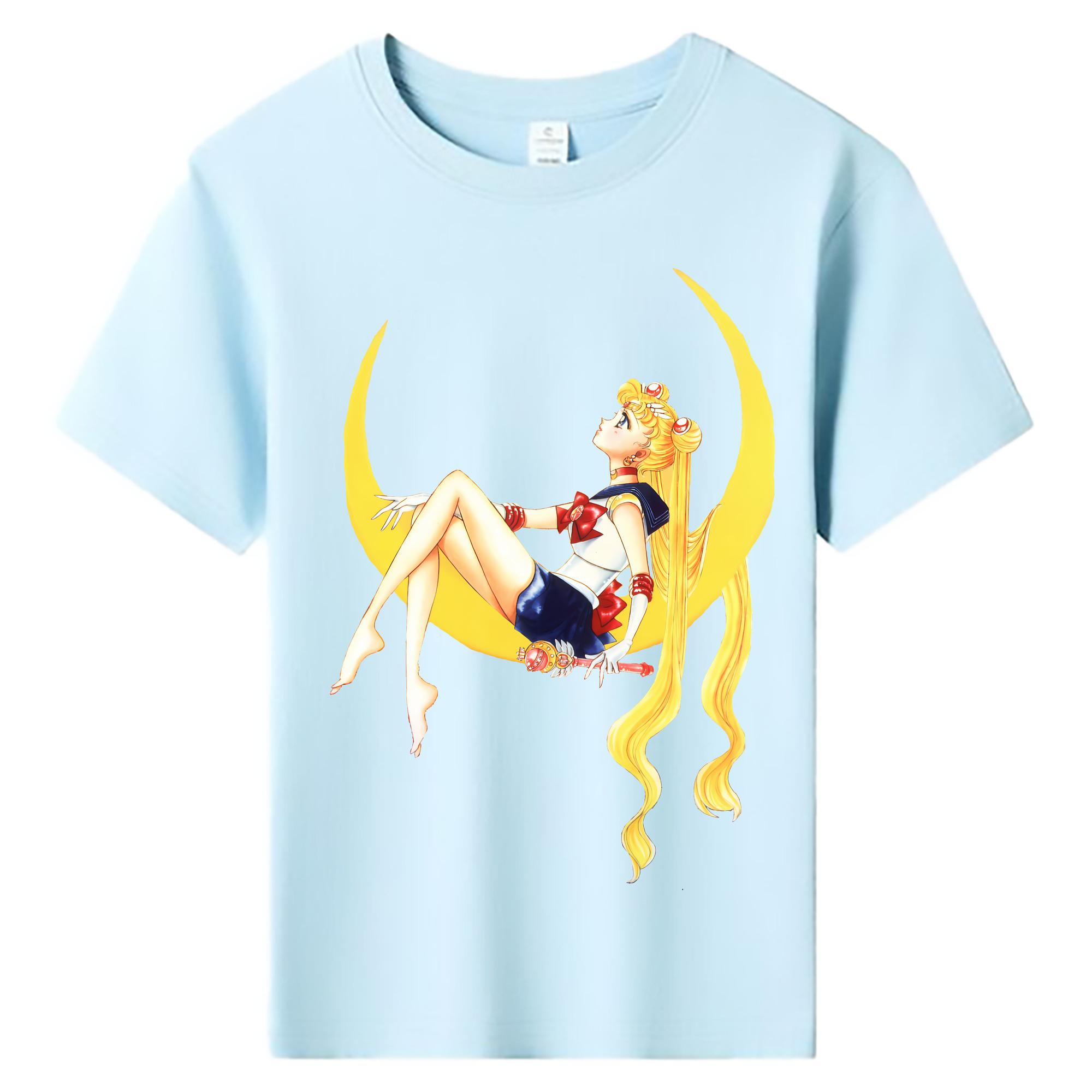 （画像用） 美少女戦士セーラームーン 月野 うさぎ つきの うさぎ Sailor Moon Tsukino Usagi 綿100％キッズTシャツ（フロントプリント）